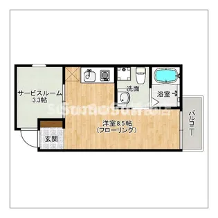 ガレット南福岡【2階】の間取り