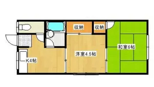 コーポセイゲツ 東棟【2階】の間取り