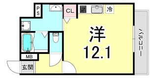 ARPEGGIO三宮【1階】の間取り