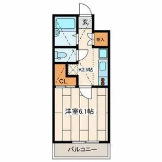 リオン自由が丘【1階】の間取り