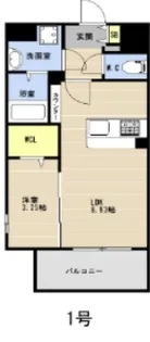 LIBTH天神東III【2階】の間取り