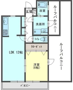 セザール第2西神戸【4階】の間取り
