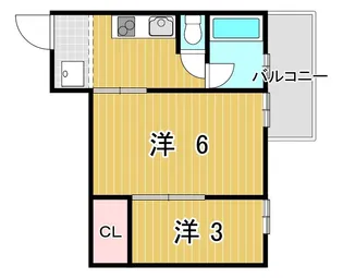 さつきマンション【5階】の間取り