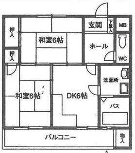 兵庫県神戸市灘区高羽町2丁目【マンション】の間取り