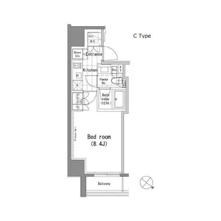 パークハビオ青山【9階】の間取り