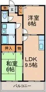 メゾン綾【2階】の間取り