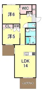 兵庫県芦屋市翠ケ丘町【アパート】の間取り
