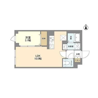 ウェルスクエア笹塚Ⅱ【4階】の間取り