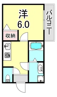 シャトーブリック Ⅱ棟【1階】の間取り