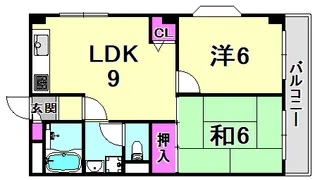 メゾン井阪【1階】の間取り
