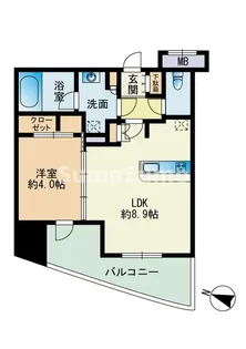 福岡県福岡市博多区住吉2丁目【マンション】の間取り