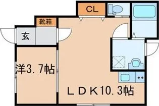 ウグイスコート【1階】の間取り