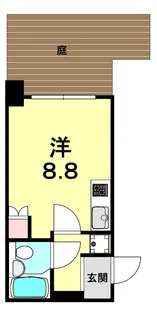 CLASS HILLS 難波南【1階】の間取り
