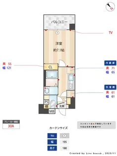 willDo中洲【2階】の間取り