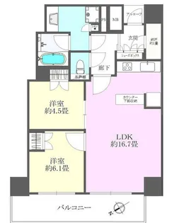 兵庫県神戸市中央区相生町1丁目【マンション】の間取り