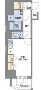 Metrosa谷町六丁目South【8階】の間取り