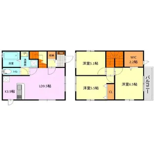福岡県福岡市南区高木2丁目【一戸建】の間取り