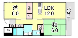 casa ベラヴィスタ福田【4階】の間取り