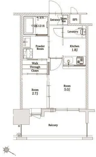 エンクレスト博多駅前ART【14階】の間取り