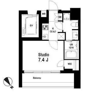 中目黒ウエスト【8階】の間取り