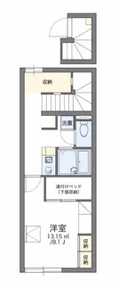 レオパレス東園田Ⅱの間取り