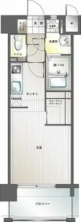 エンクレスト博多III【10階】の間取り