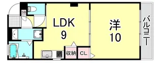 メープル甲子園【1階】の間取り