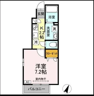 ヒルトップ都立大学【1階】の間取り