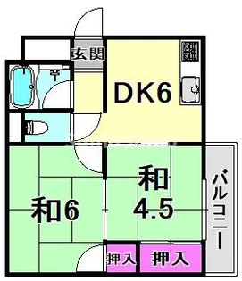 兵庫県西宮市甲風園2丁目【マンション】の間取り