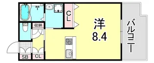 ローデンブルグ運動公園【5階】の間取り