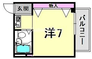 兵庫県西宮市門戸岡田町【マンション】の間取り