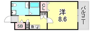 アーバンヴィレッジ学園南【11階】の間取り