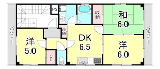 五代松本ビル【2階】の間取り