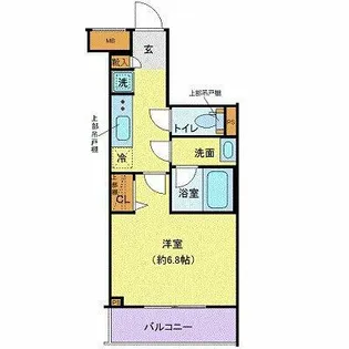 クレヴィスタ三軒茶屋【4階】の間取り