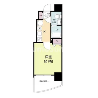 兵庫県神戸市兵庫区西柳原町【マンション】の間取り