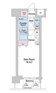 1Rの間取り画像