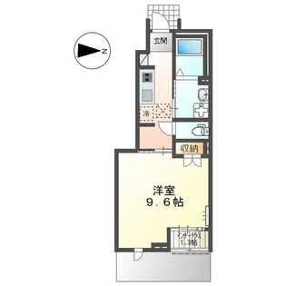 ジェンティーレ【1階】の間取り