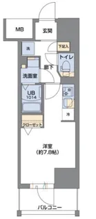 Metrosa谷町六丁目South【6階】の間取り