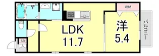 リタ・フレール一番町【2階】の間取り
