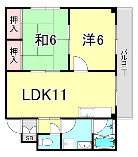 フローレンス甲子園【3階】の間取り