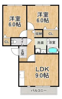 フレマリール垂水【2階】の間取り