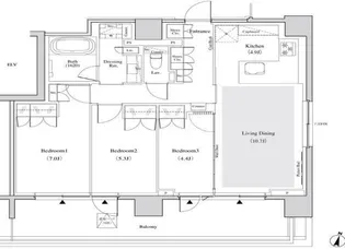ザ・パークハビオ代々木【7階】の外観