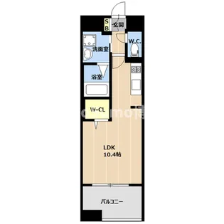 LIBTH天神東Ⅱ【12階】の間取り