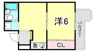 パレラフィネ甲子園口【2階】の間取り