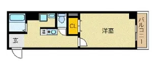 ブルーノ長堀【4階】の間取り