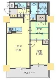 大阪府大阪市中央区谷町4丁目【マンション】の間取り