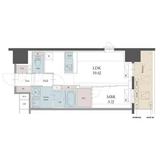 ラグゼナ用賀【9階】の間取り