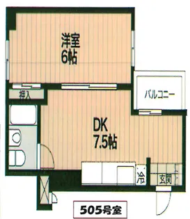 大阪府大阪市西区北堀江1丁目【マンション】の間取り