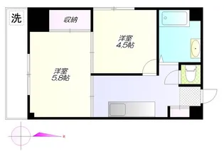 フロール氷川台【1階】の間取り