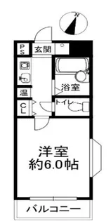 1Rの間取り画像